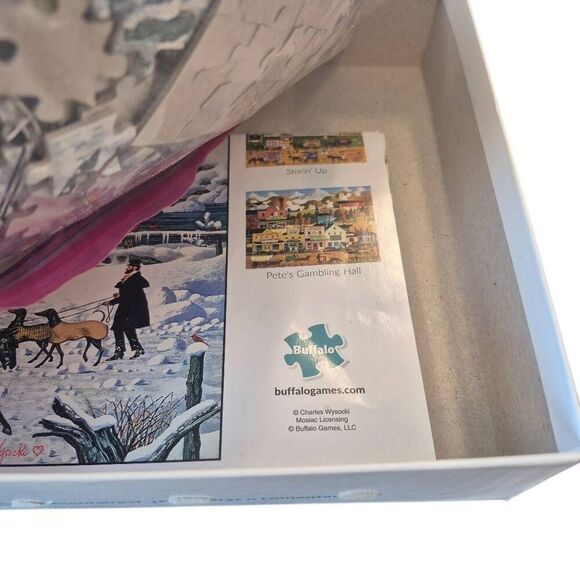 Buffalo Games Charles Wysocki Holiday Collection 'Twas the Twilight Before Chris - Picture 3 of 9